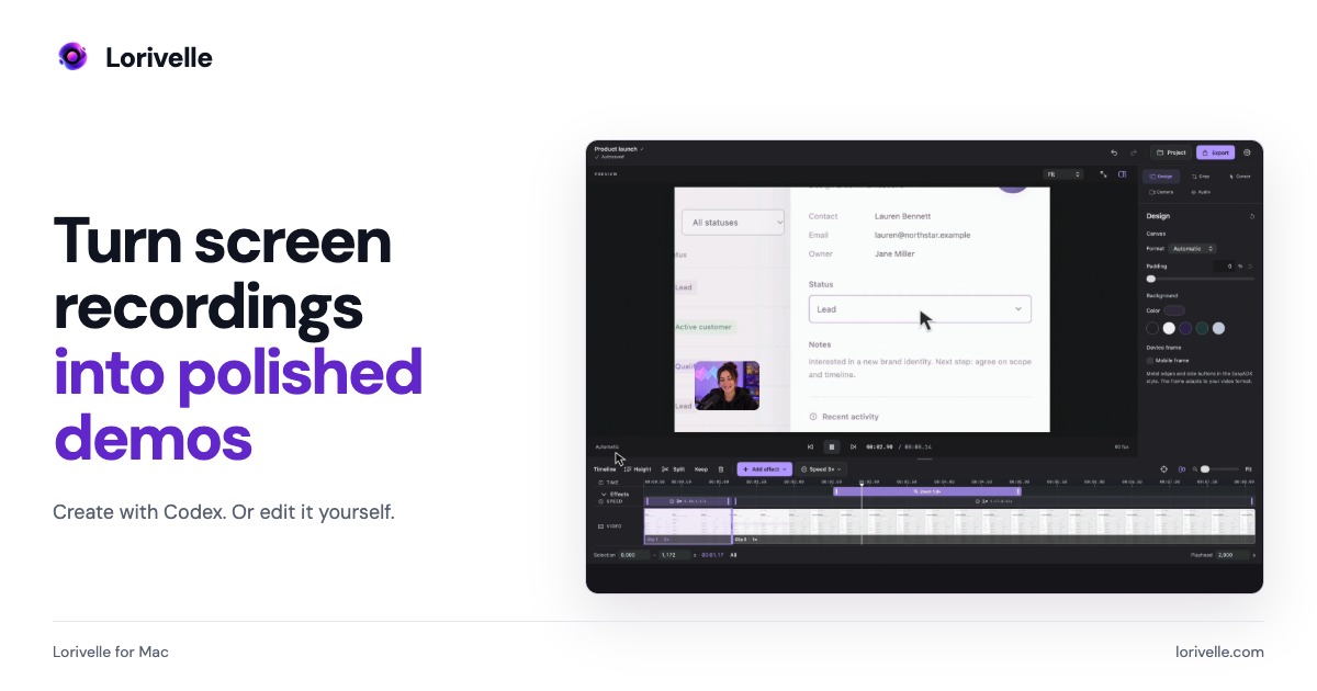 I built a macOS screen recorder + editor for product demos. Would you use it?